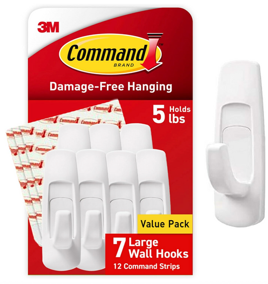 Large Self Adhesive Command Hooks